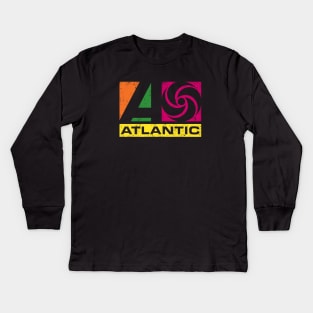 Atlantic Vinyl Record Kids Long Sleeve T-Shirt